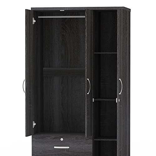 Maple Wardrobe Armoire with Two Drawers D933