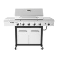 5-Burner Propane Gas Grill with Side Table and Ceramic Searing Side Burner J704597