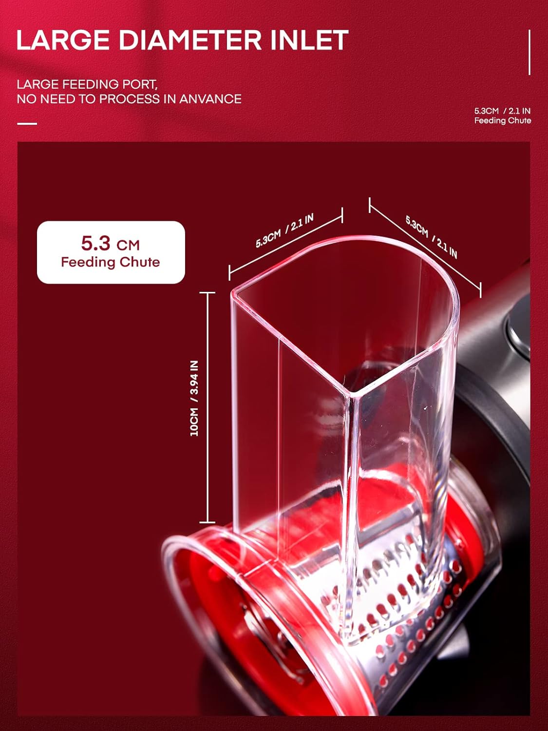 Electric Cheese Grater Salad Maker, Red H251913
