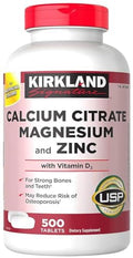 Calcium Citrate Magnesium and Zinc, 500 Tablets Z651734