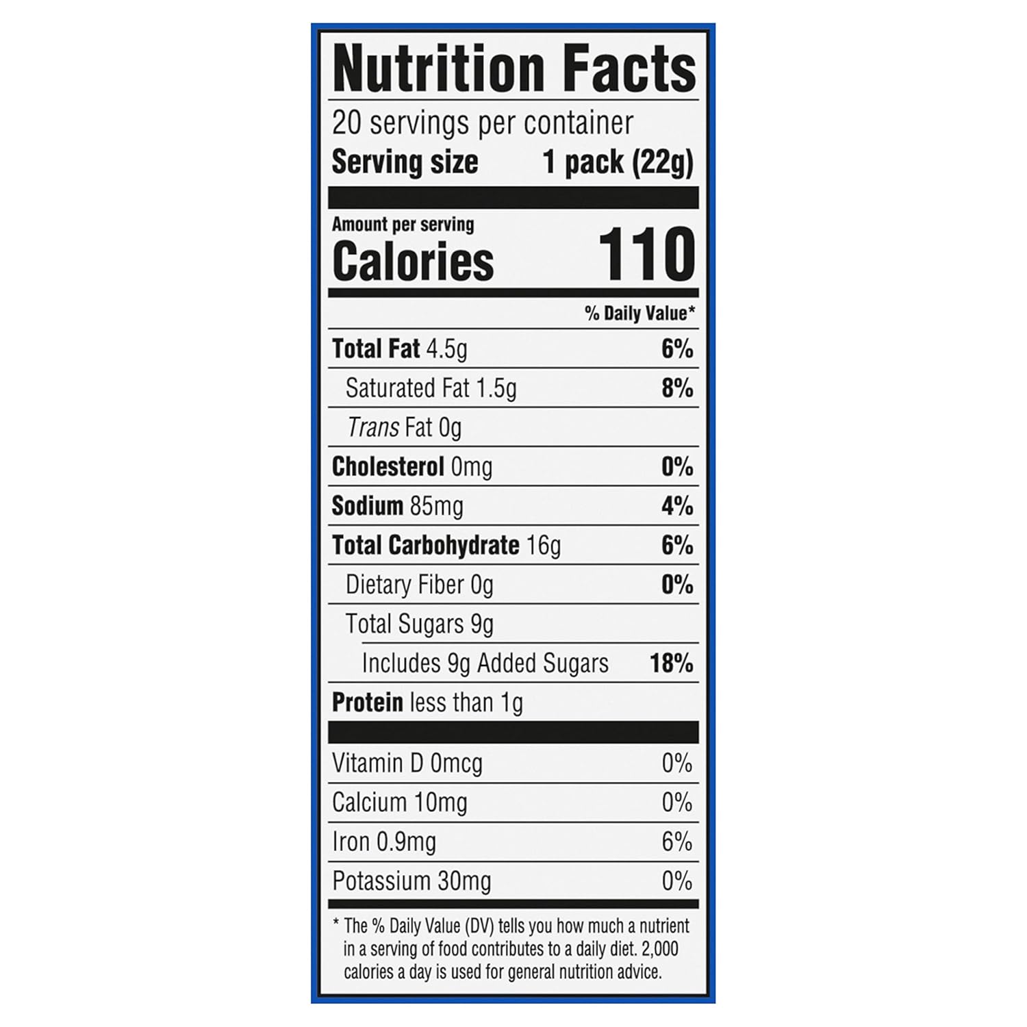 20 Snack Packs Chocolate Sandwich Cookies G88536