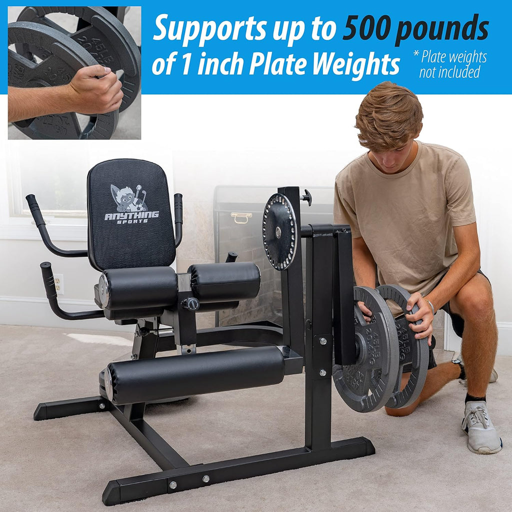 Heavy Duty Adjustable Leg Extension and Curl Machine G2147