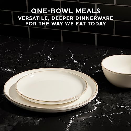 Navy 8-Pc Stoneware Dinnerware Set S12440