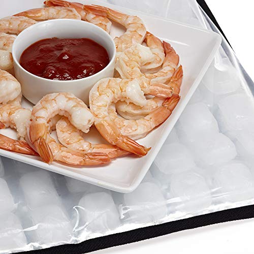 Black 2 Pack Food Cooling Buffet Cooler (19" x 15") G6985