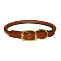 Leather Rolled Dog Collar T4613