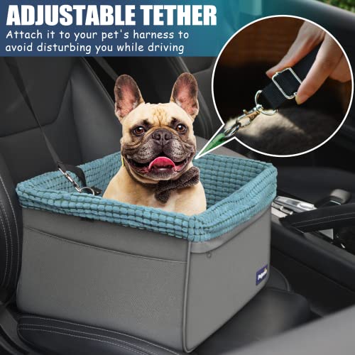 Pet Car Seat for Small Dogs & Cats 20lbs, Dog Booster Seat with Clip-On Adjustable Leash Z702893