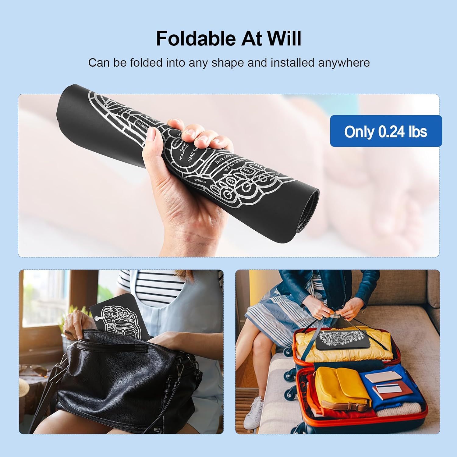 Foot Massager Mat with 8 Modes and 19 Intensity Levels Z7004