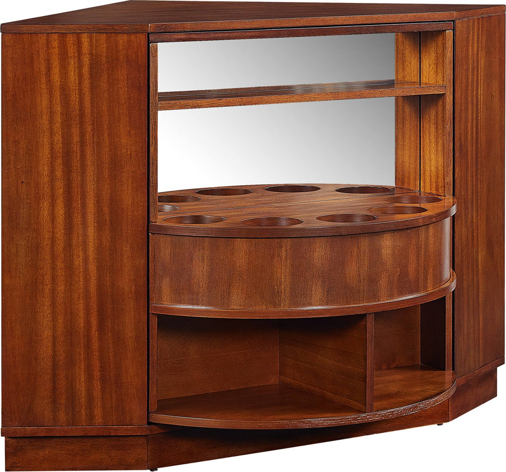 Midcentury Modern Rotating Corner Bar Cabinet N4677