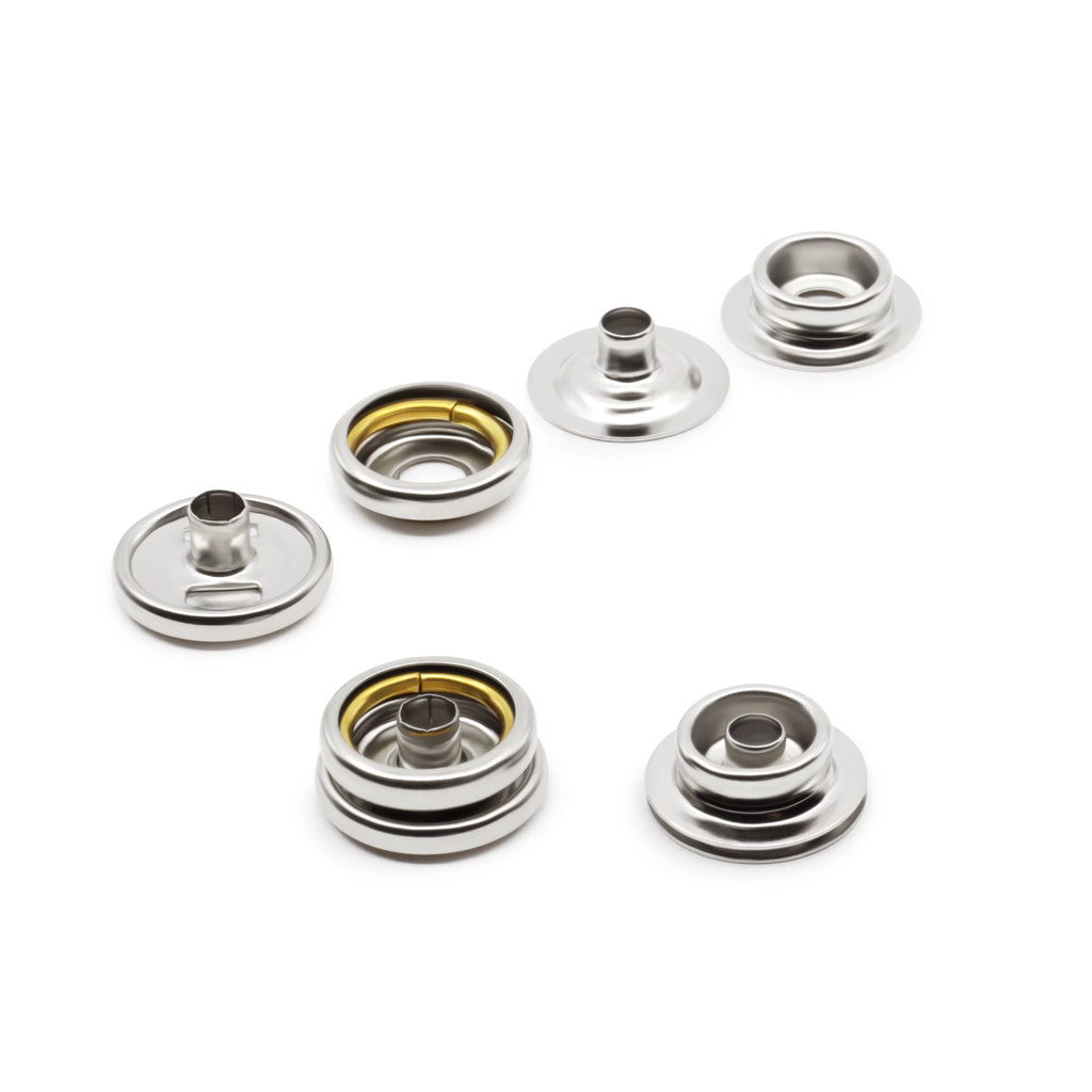60 Sets Silver Heavy Duty Snaps M757