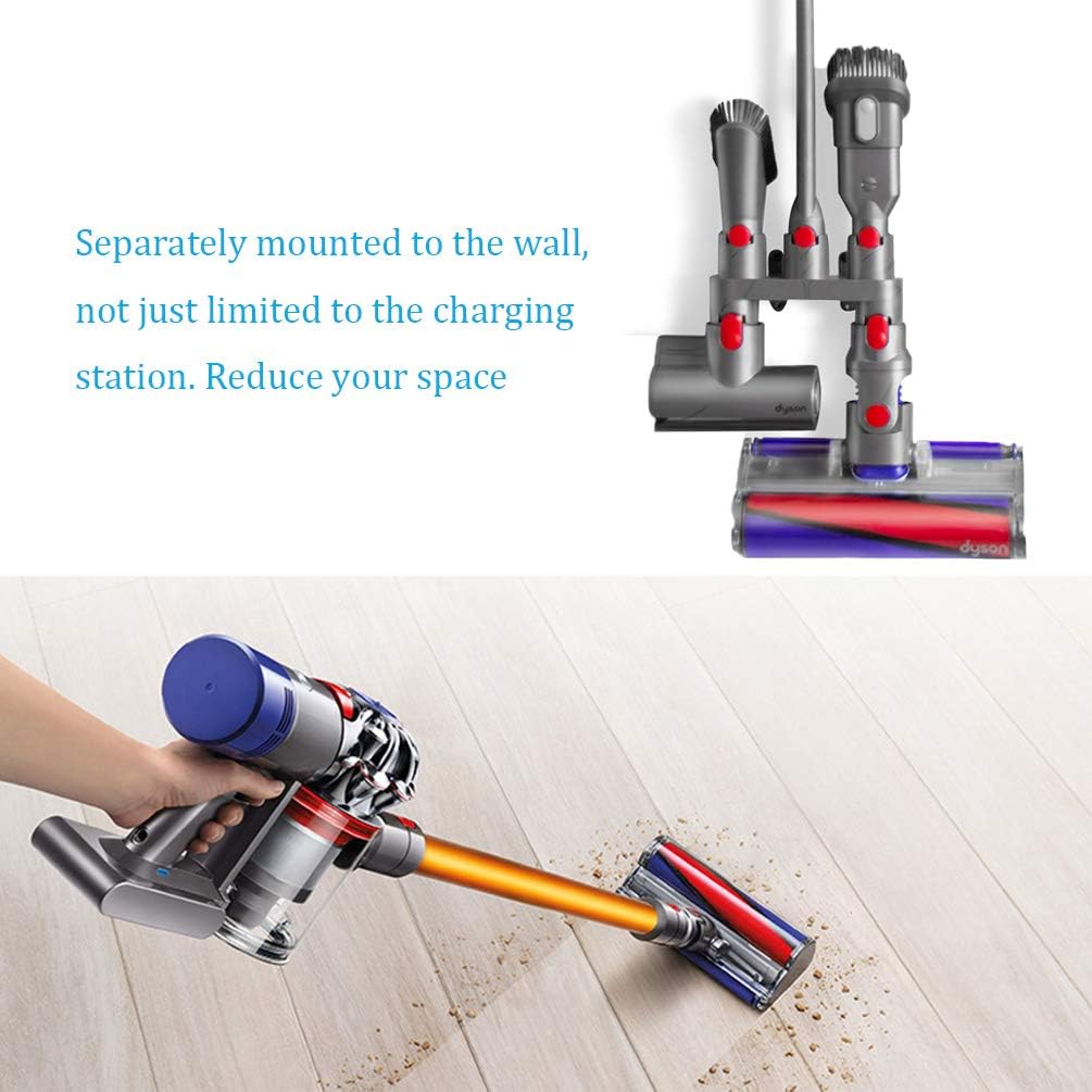 Grey Vacuum Cleaner Attachment Holder Wall Mount R105969