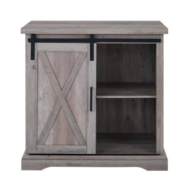 Grey Wash Rustic Accent Cabinet X1009