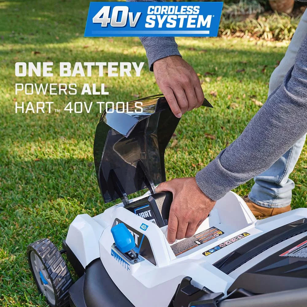 40-Volt 20-inch Cordless Brushless Push Mower Kit with 6.0Ah Lithium-Ion Battery U911526