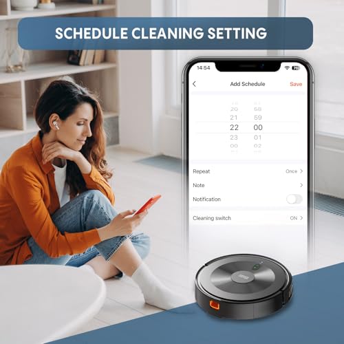 Slim Robot Vacuum and Mop Combo with 120 Mins Runtime C3926
