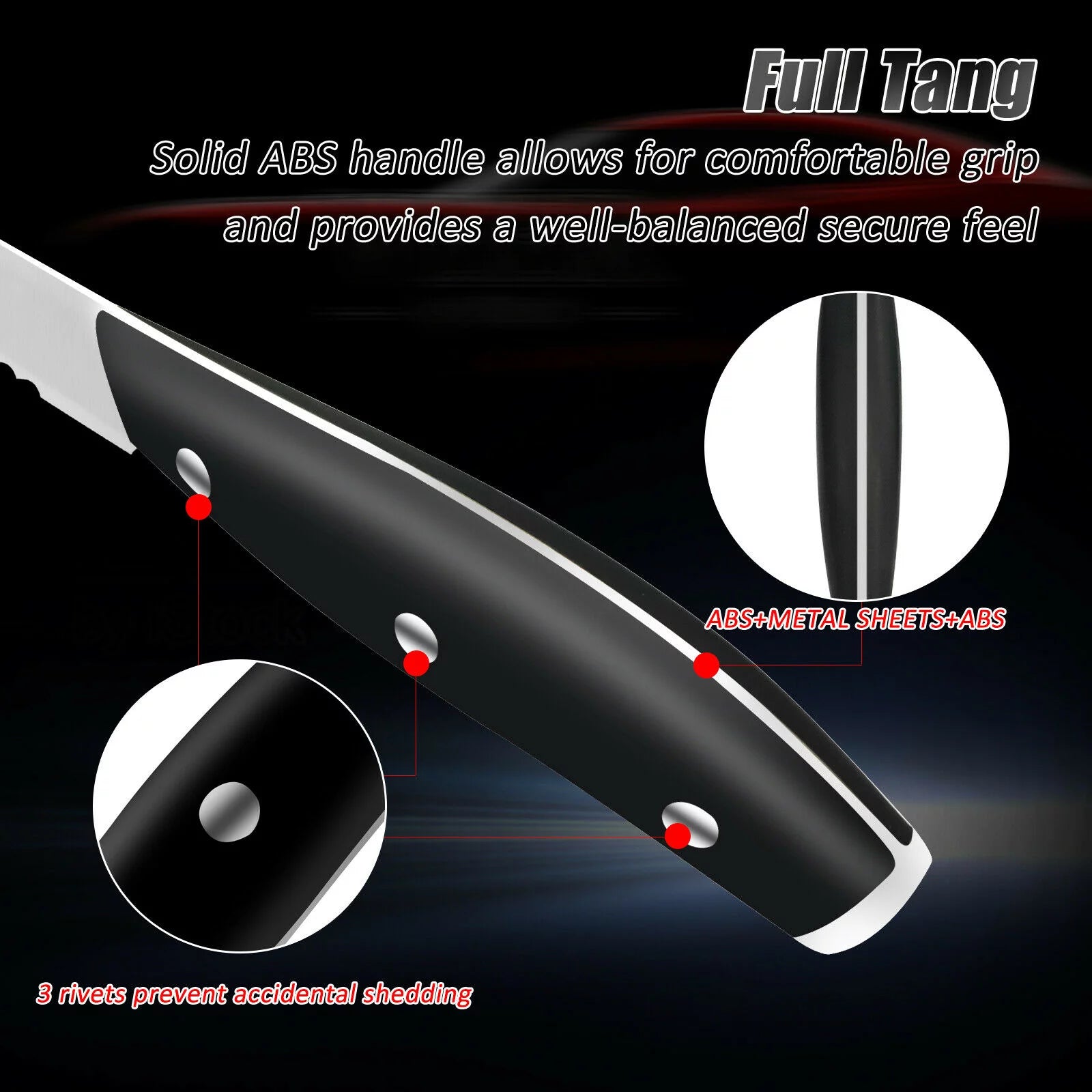 Black Steak Knife Set N6351