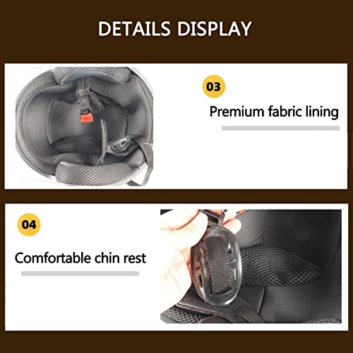 3/4 Open Face Helmet with Clear Visor W1631