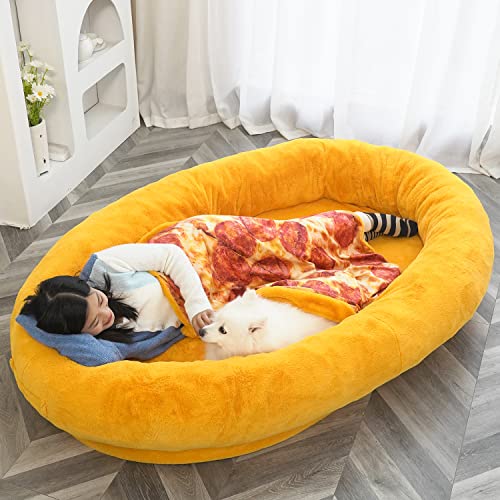XXXXXXL Dog Bed with Matching Blanket B586