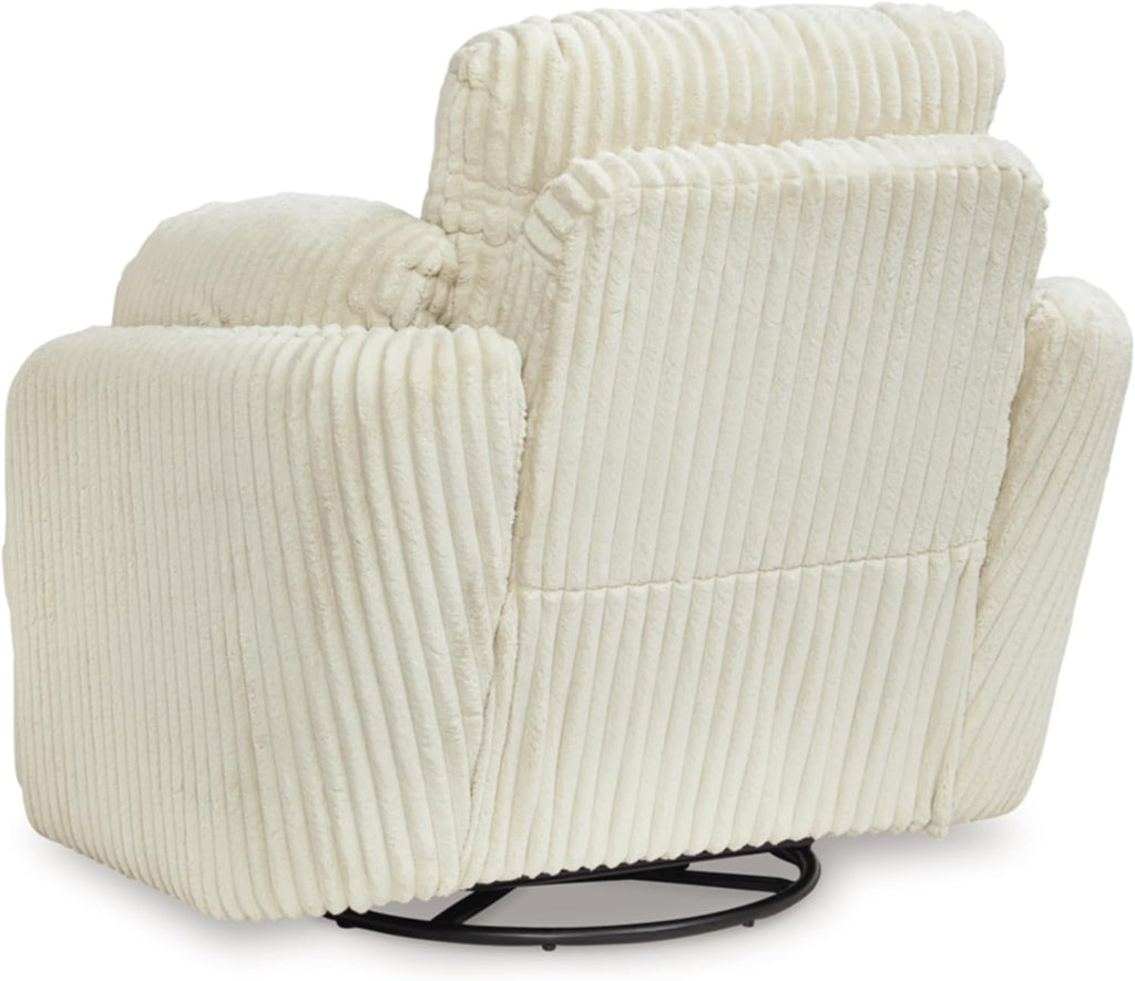 White Swivel Glider Recliner D915
