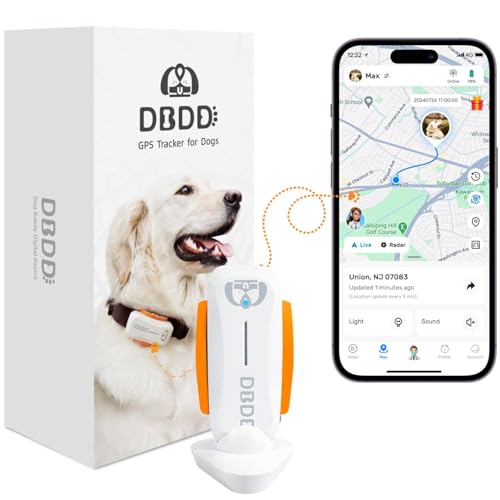 White Waterproof GPS Tracker for Dogs D2746