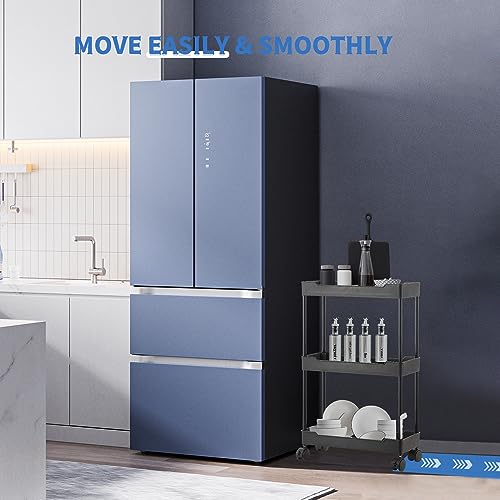 3 Tier Slim Rolling Storage Cart with Wheels O672133