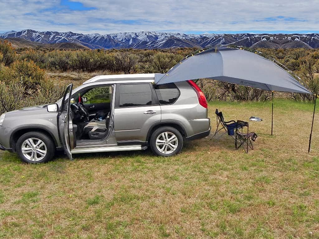 Portable Awning Canopy Sun Shade with Privacy Wall T510362