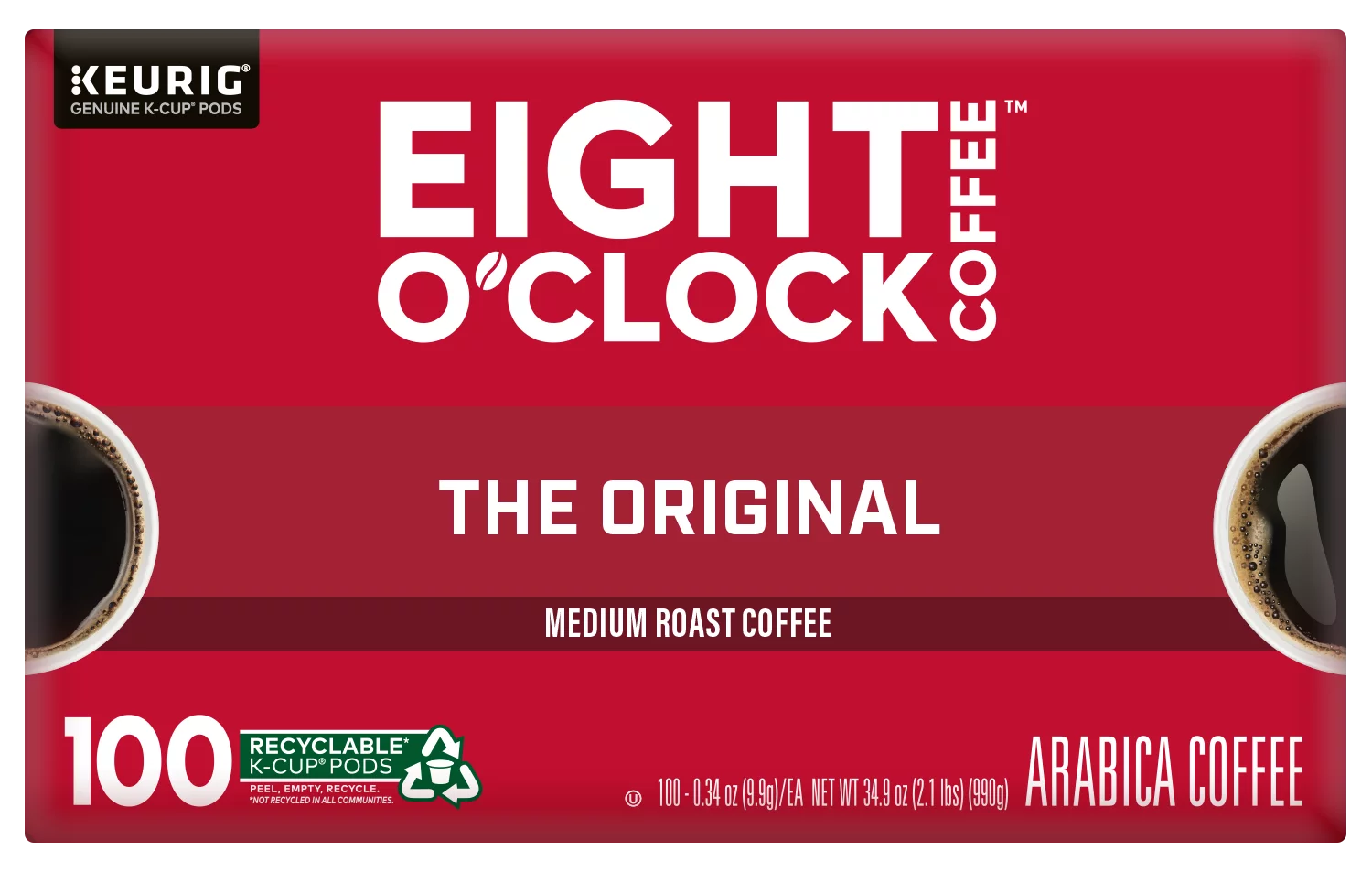 100 Ct. Medium Roast Coffee Pods J8377