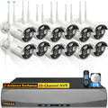 2K 3.0MP Wireless Security Camera System with 2TB Hard Drive, 4Pcs Outdoor WiFi Security Cameras Q869208