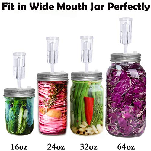 6 Set Stainless Steel Fermenting Lids with Silicone Grommets, Airlocks, Silicone Rings C65007