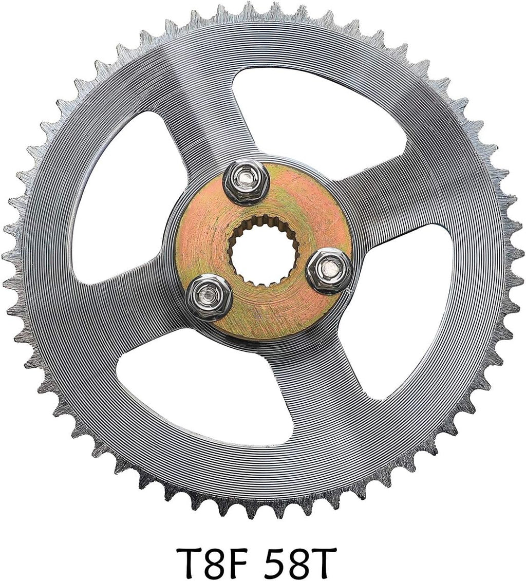 Rear Axle Assembly Complete Wheel Hub Kit with 6" Wheel Tires Rim Brake Assembly Chain for Go Kart Quad Trike Drift Bikes C168