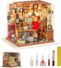 Miniature House Kit with Light and Dust Proof Wooden DIY Model House Kit L597