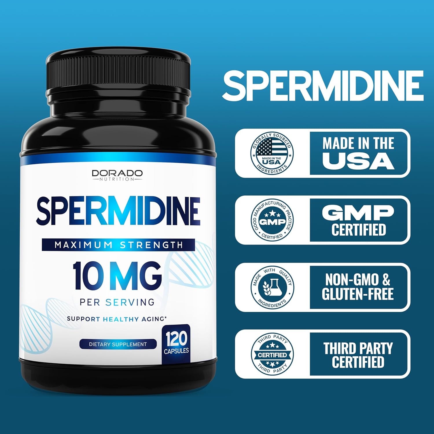 120 Capsules Spermidine Supplement I291143