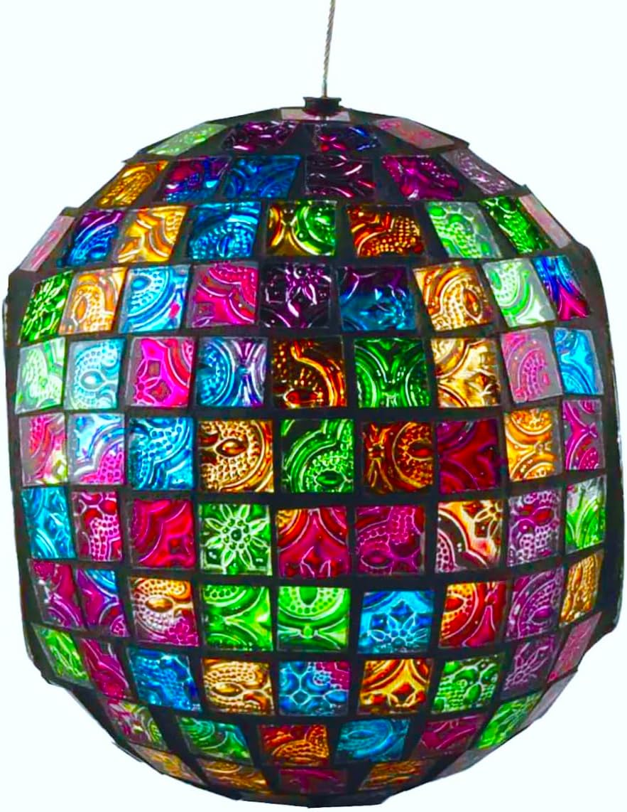 Mosaic Glass Hanging Bird Feeder M802