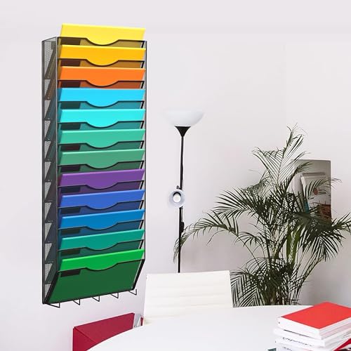 Black 10-Tier Wall File Organizer I452