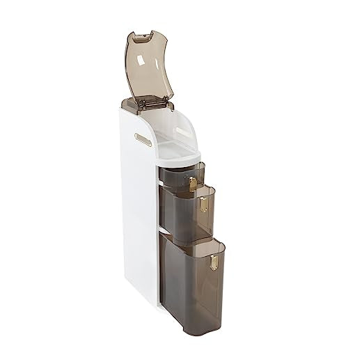 Tall Slim Storage Tower with Wheels L763