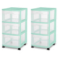 3 Drawer Rolling Storage Cart (2 Pack) D533845