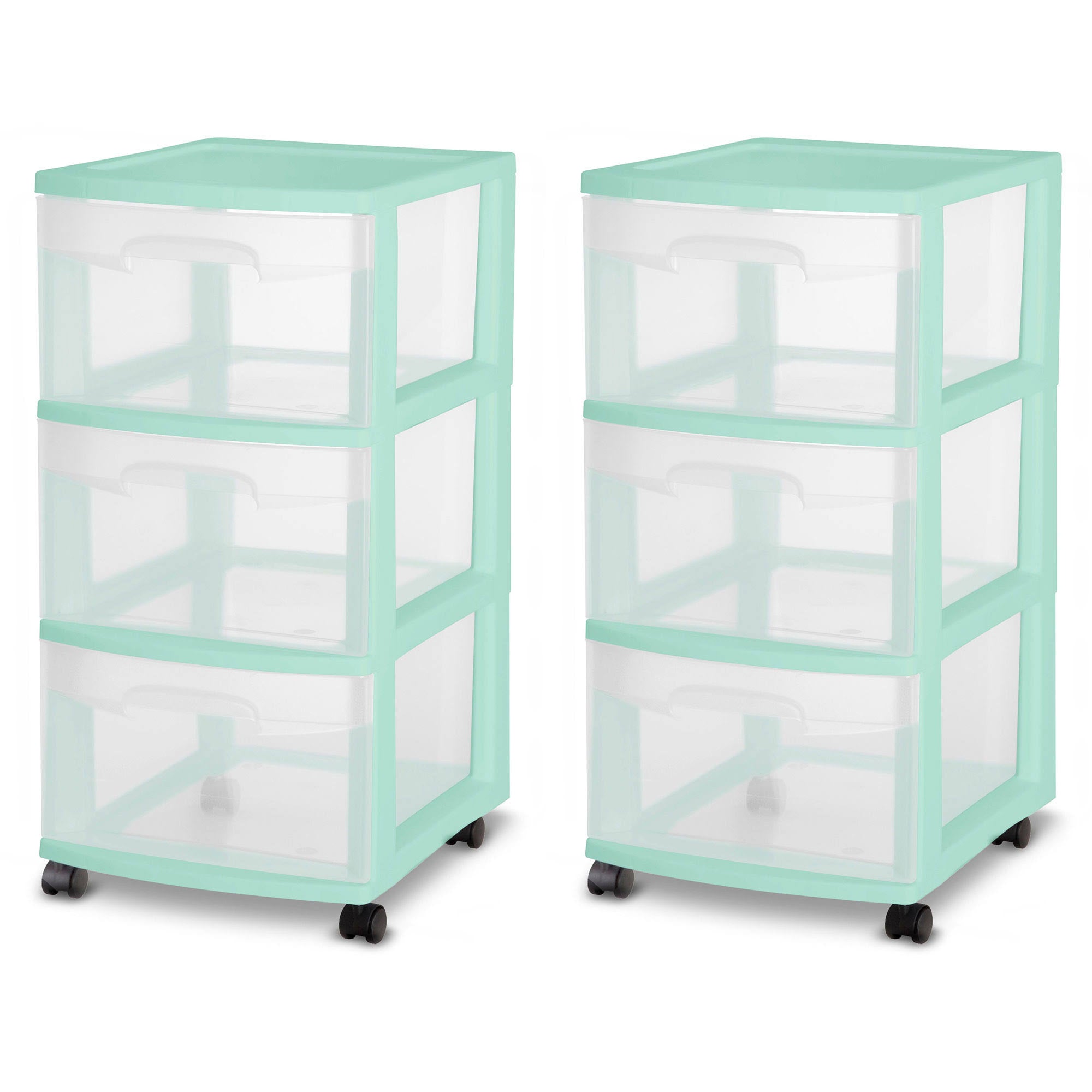 3 Drawer Rolling Storage Cart (2 Pack) D533845