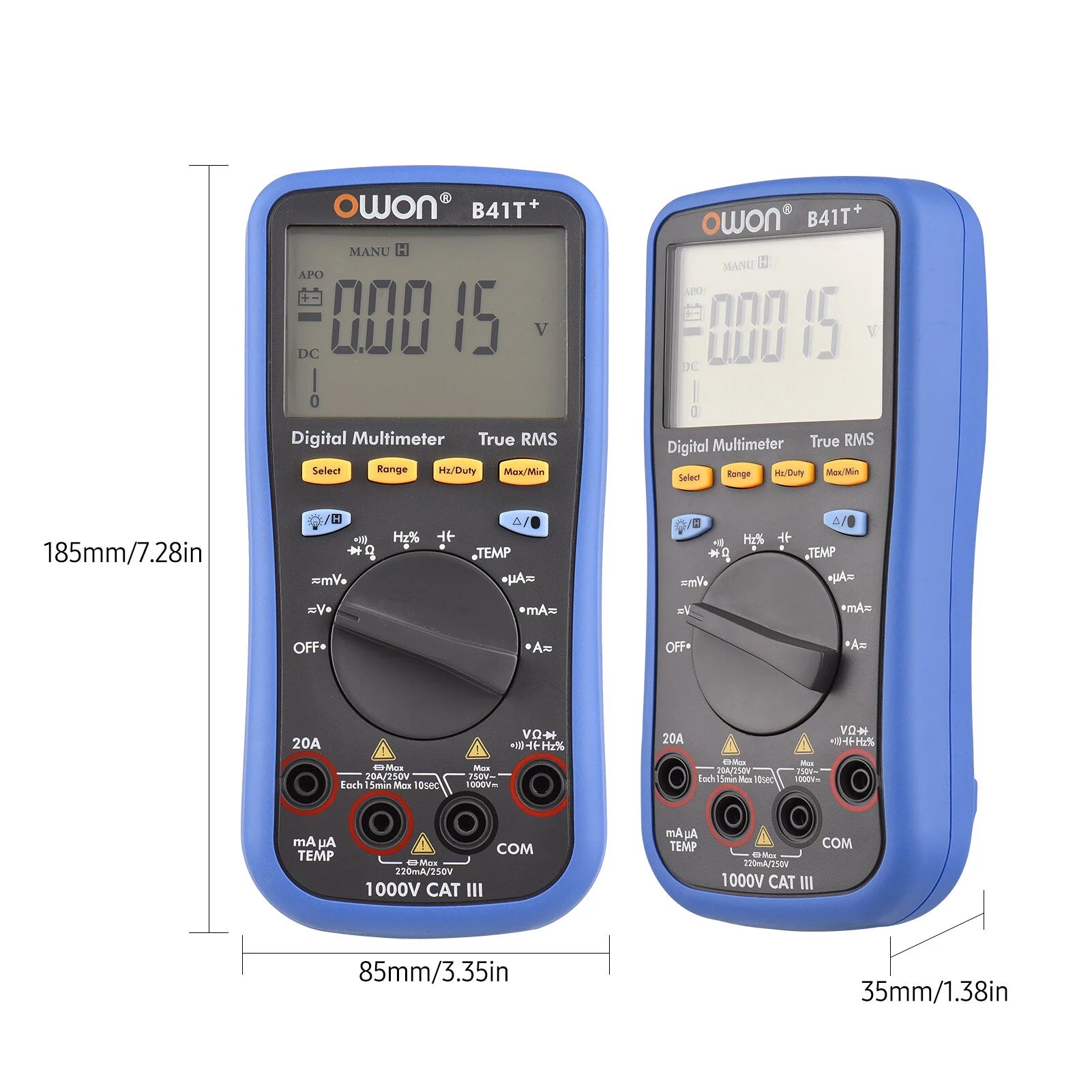 Digital BT Multimeter True RMS Auto-ranging 22000 Counts Electrical Tester W581879