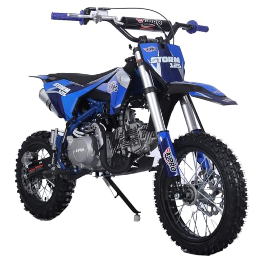 125cc Kids Dirt Bike with 4-Speed Semi-Automatic Transmission, 14"/12" Tires J95274