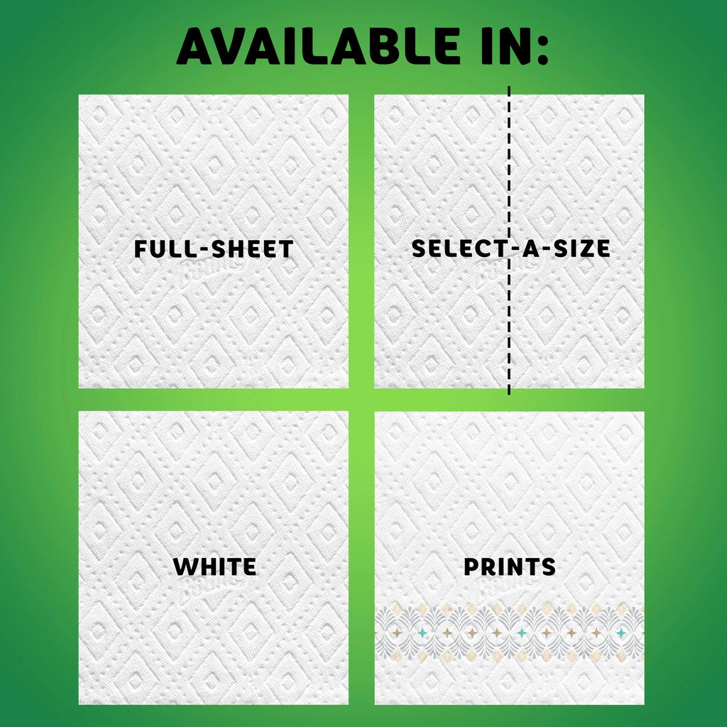 White 12 Double Rolls Paper Towels R3808