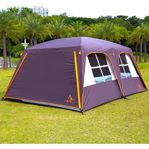 Extra Large 10-12-14 Person Family Cabin Tent with Mesh, Waterproof, Double Layer Z365