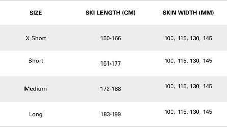 115 mm Red Climbing Skins X2403