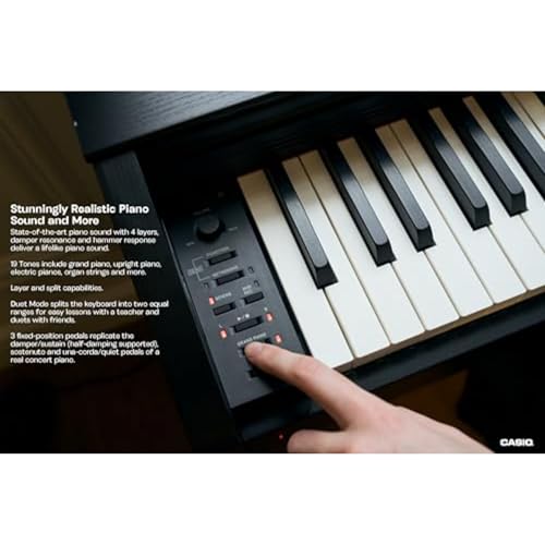 88-Key Weighted Console Digital Piano, Black O18333