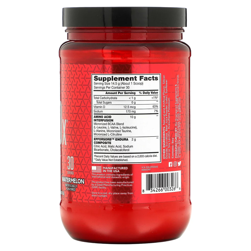 Watermelon Amino Acids + BCAA Powder, 30 Servings U232