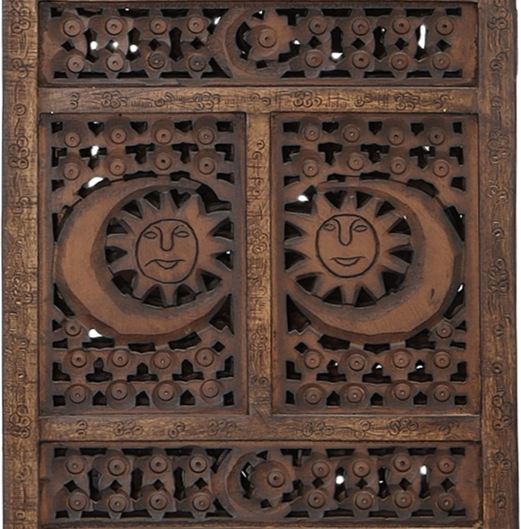 4 Panel Wooden Room Divider V7340