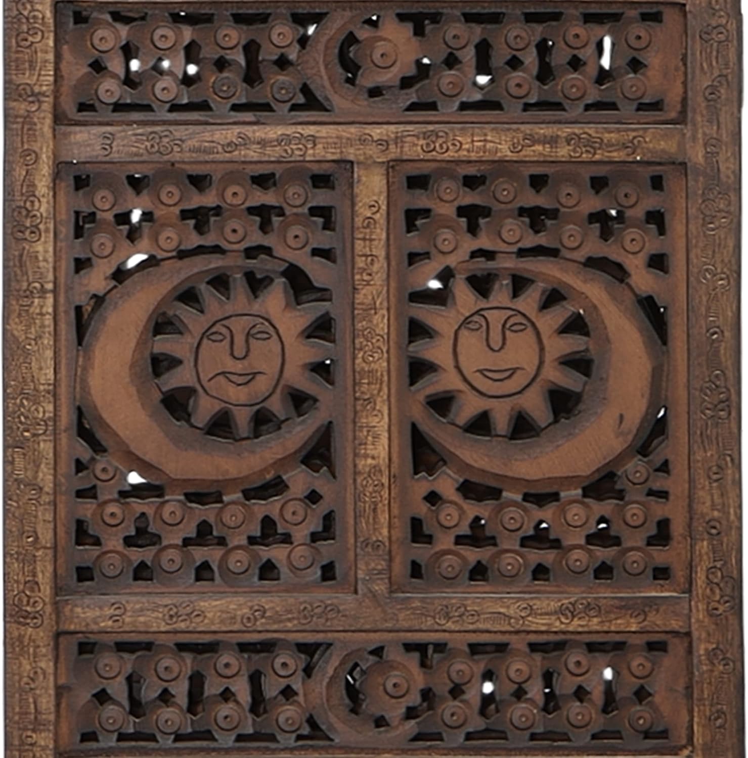 4 Panel Wooden Room Divider V7340