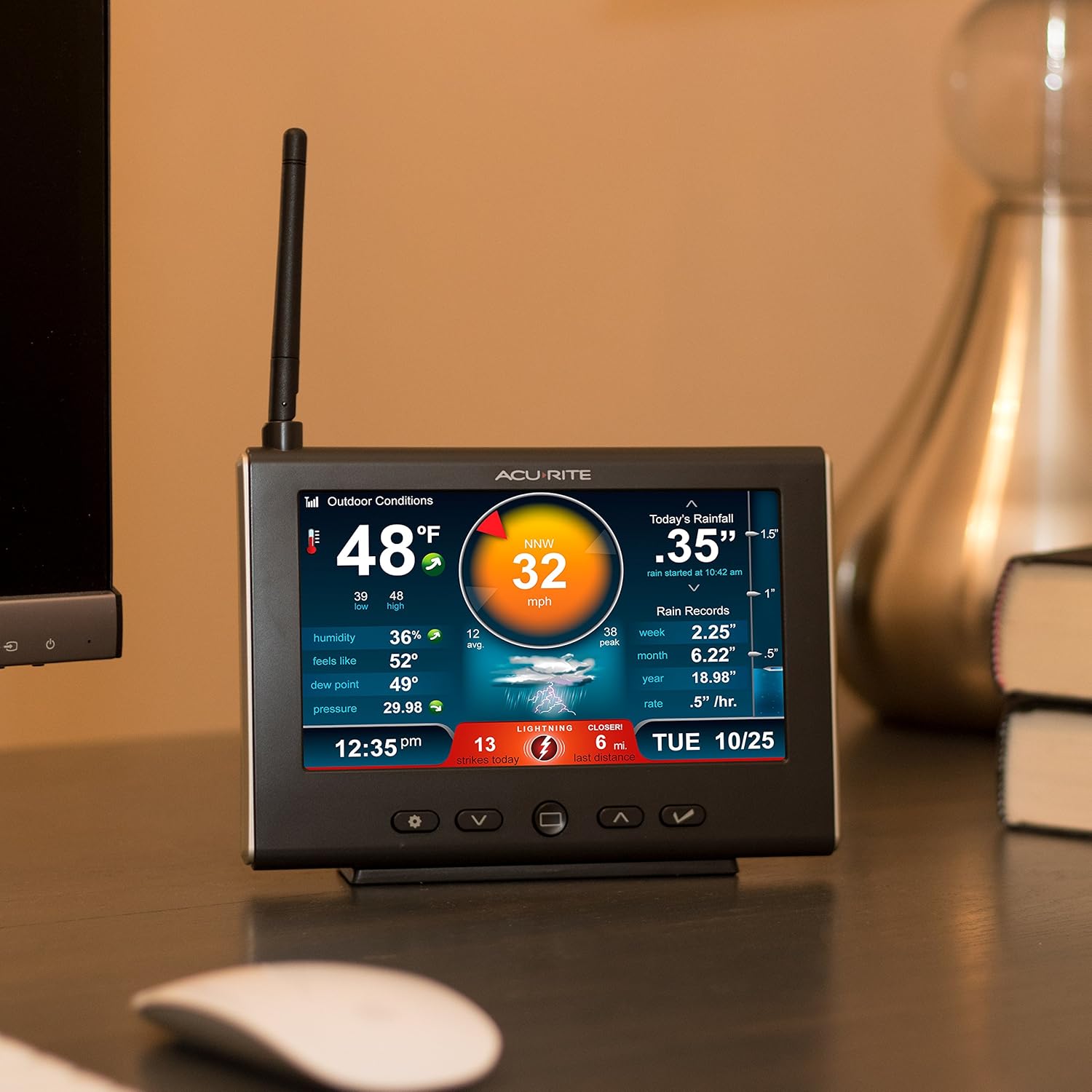 5-in-1 Weather Station with High-Definition Display U4986