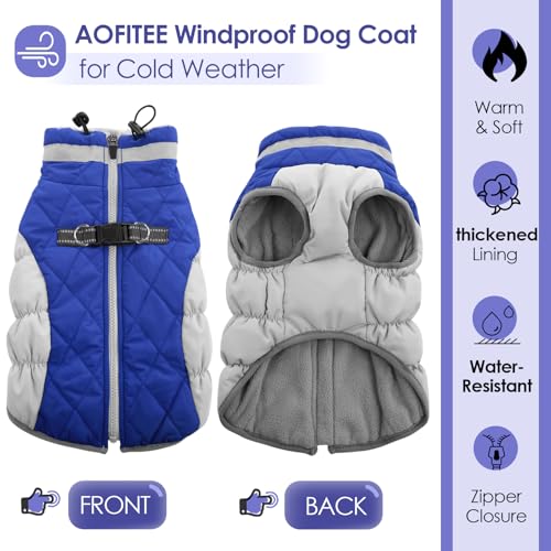 Red Dog Puffer Jacket with Harness M22065