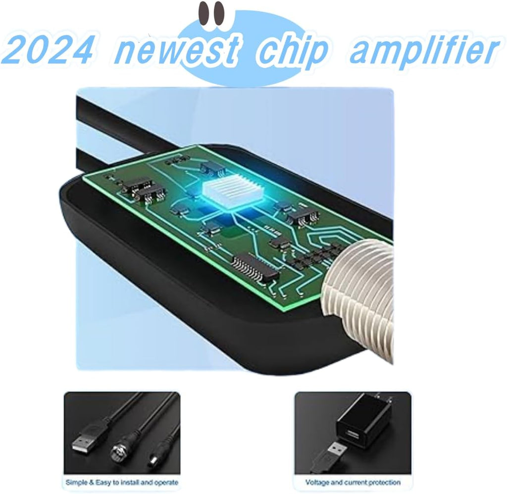 TV Antenna Indoor, 950 Miles Long Range Digital TV Antenna with Signal Amplifier Z303875