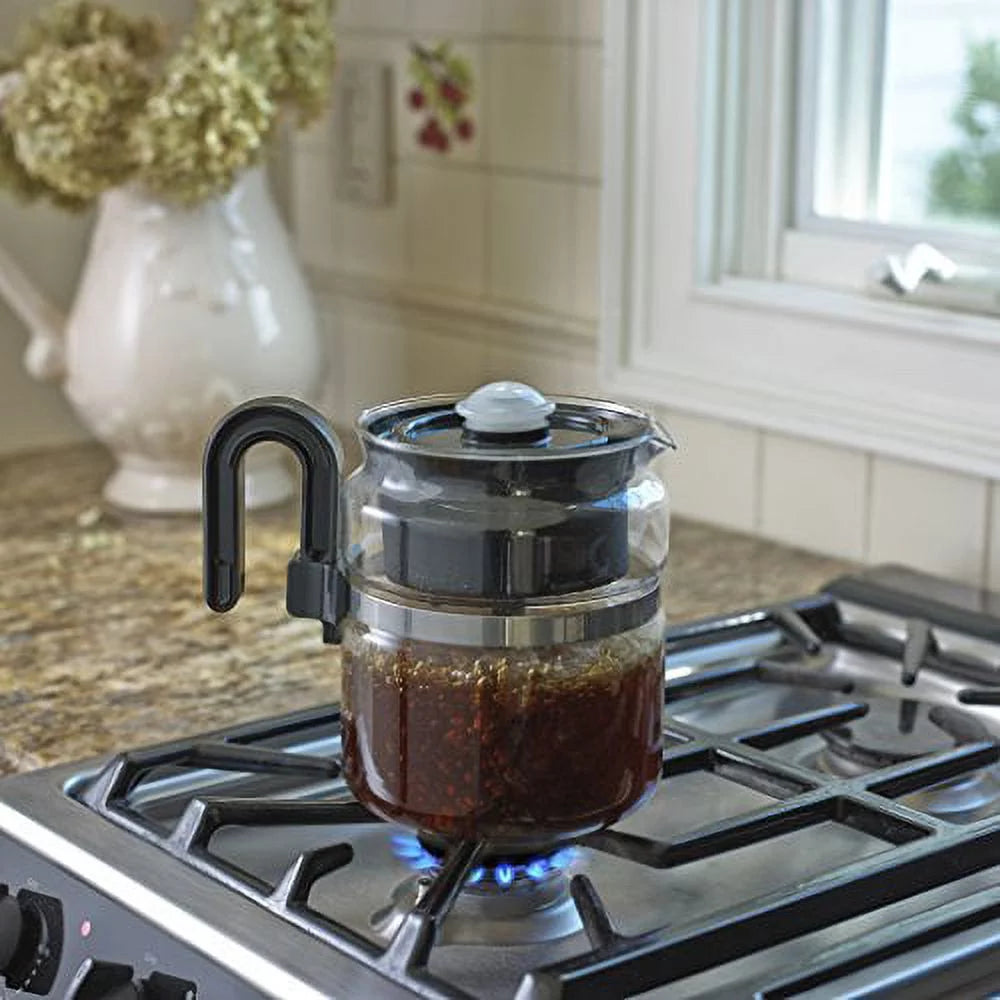 8 cup (40 oz) Glass Stovetop Coffee Pot O601