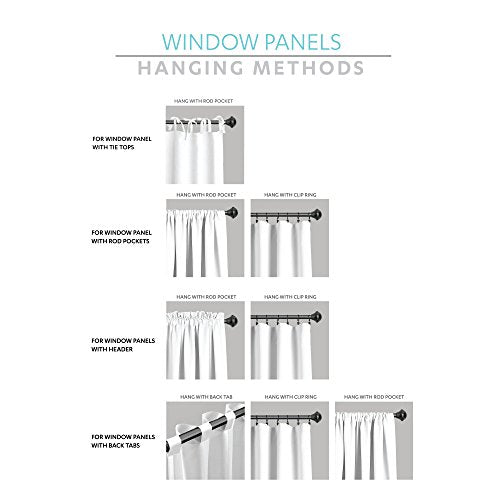 Burlap Knotted Tab-Top Window Curtain Panel Pair, 45"W x 84"L, Light Linen Q144