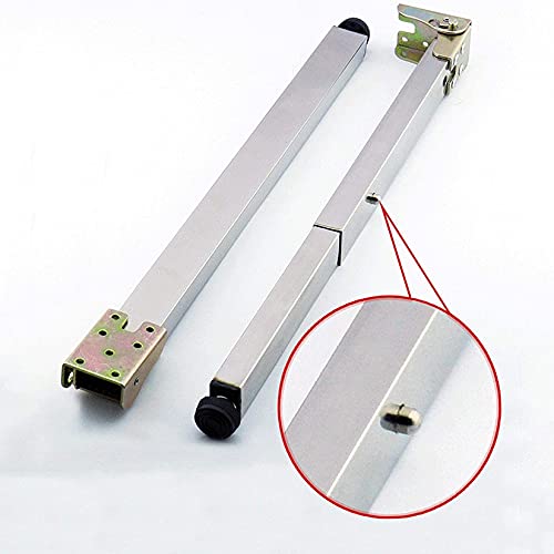 Stainless Steel Telescopic Adjustable Table Legs (80cm, Silver) F72358